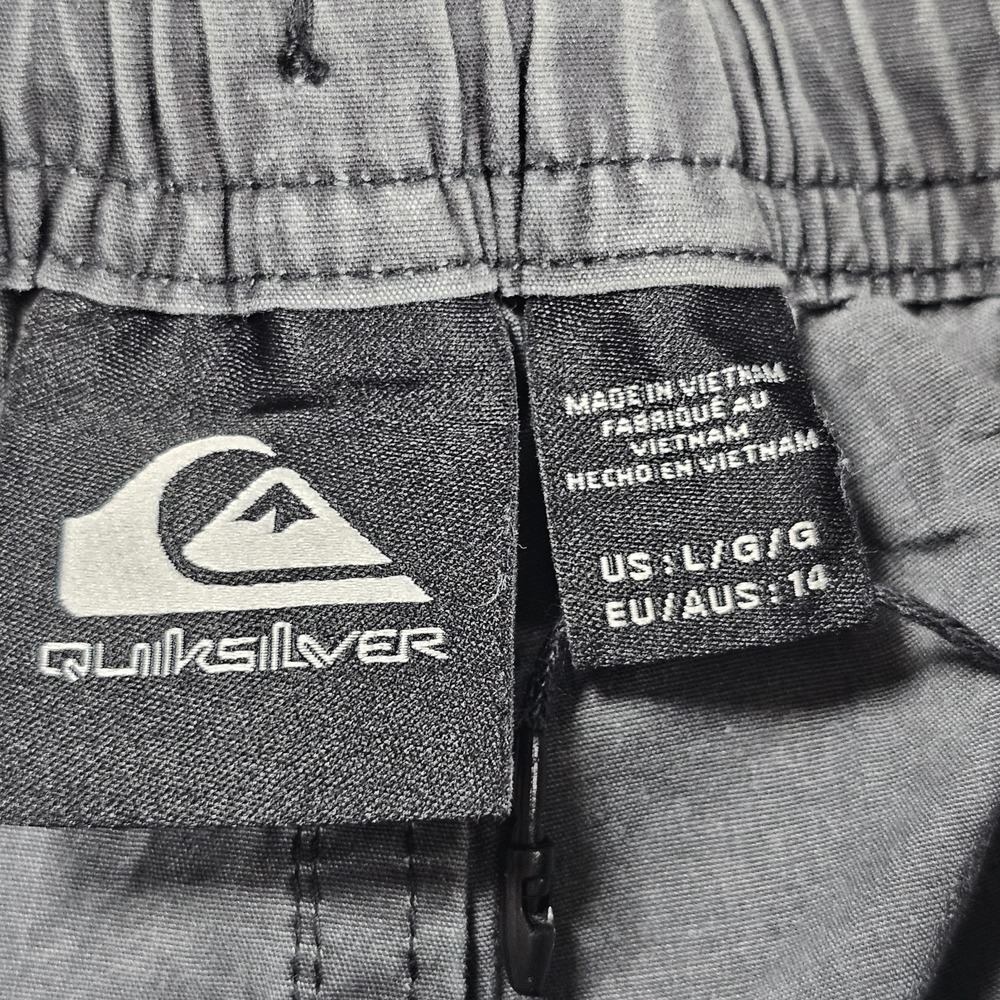 Quiksilver Boys Black Short Drawstring Pockets Size Large - Picture 7 of 16